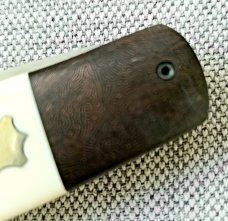 Vincenzo Balistreri Elephant Ivory Native  slip..coa 4..Space coral CF bolsters..bead..lanyard pin..