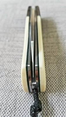 Vincenzo Balistreri Elephant Ivory Native  slip..coa 4..Space coral CF bolsters..bead..lanyard pin..