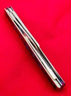 Fight’n Rooster Gold Plated 3-Blade Premium Stock Pocket Knife “White Roses” #176 of 400 MINT