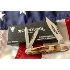 1991 Winchester (by Queen) Hump Back / Balloon Whittler (Mdl#3902 S) w/ Super Stag Handles