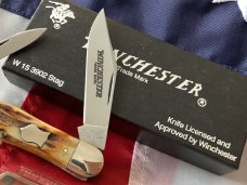 1991 Winchester (by Queen) Hump Back / Balloon Whittler (Mdl#3902 S) w/ Super Stag Handles