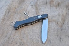 111 mm. 1 Blade SAK With Buck Lock Used Mirror Polished Blade Handle Marked Simmons Swiss Made