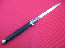Vintage Unique 13" MOLLETTA Stiletto Checkered Switchblade Knife.