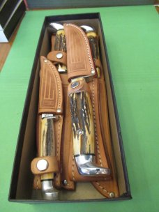 Case XX 1879 to 1979 Bradford Centennial Stag Set of 4 Fixed Blades 