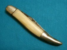 VINTAGE COLONIAL PROV RI USA FOLDING POCKET TEXAS TOOTHPICK TICKLER FISH KNIFE KNIVES OLD