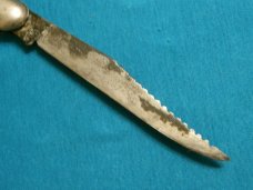 VINTAGE COLONIAL PROV RI USA FOLDING POCKET TEXAS TOOTHPICK TICKLER FISH KNIFE KNIVES OLD