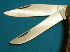 VINTAGE JAPAN BIG FOLDING HUNTER TRAPPER HUNTING SKINNING SURVIVAL POCKET KNIFE KNIVES OLD