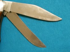 VINTAGE JAPAN BIG FOLDING HUNTER TRAPPER HUNTING SKINNING SURVIVAL POCKET KNIFE KNIVES OLD