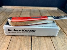 Kabar Mini Razor Trapper Red Smooth Bone