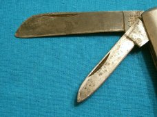 VINTAGE SAWCUT BONE SABRE JAPAN 1 ULSTER BARLOW FOLDING BAREHEAD POCKET KNIFE KNIVES OLD