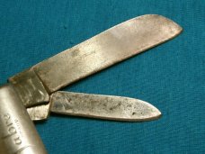 VINTAGE SAWCUT BONE SABRE JAPAN 1 ULSTER BARLOW FOLDING BAREHEAD POCKET KNIFE KNIVES OLD