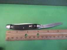 Schrade Cutlery Co. Three Knives Liberty Bell Commemorative Black Delrin Stockman Model # LB-1