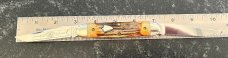 Great Eastern Cutlery #538208 Muskrat, Burnt Stag Handle, Stainless Steel Blades, New (GEC 53) 
