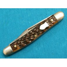 VINTAGE SCHRADE WALDEN NY USA 708 2 BLADE STOCKMAN FOLDING PEN JACK POCKET KNIFE KNIVES OLD