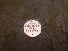 Handmade III% solid copper challenge coin token