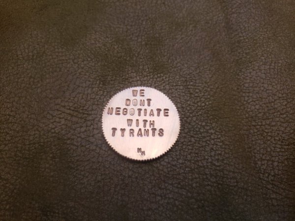 Handmade III% solid copper challenge coin token