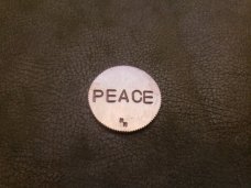 Handmade war  peace solid copper decision coin token