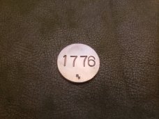 Handmade 1776 solid copper challenge coin token