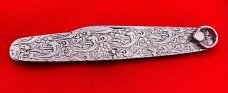 Vintage NEW YORK KNIFE CO #2897 Decorative Twist Ring Shadow Pen Pocket Knife c.1882-1931 **RARE**