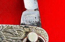 Vintage NEW YORK KNIFE CO #2897 Decorative Twist Ring Shadow Pen Pocket Knife c.1882-1931 **RARE**