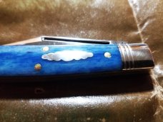 Great Eastern Northfield #94 Blue Camel Bone Liberty Jack Knife 941121 GEC