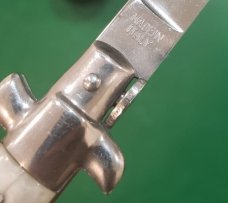Vintage Italian Stiletto knife lockback, Made in Italy, Early 80's