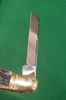 Custom Made Double Bird's Head Bolsters Half Congress  with Premium Stag Handles and filework