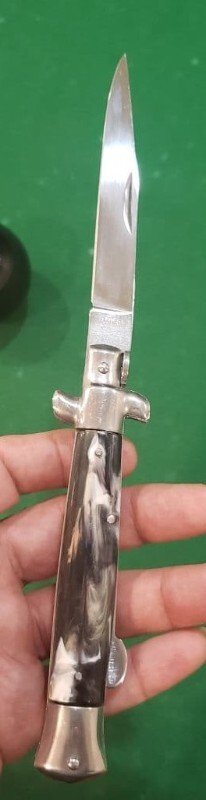 Vintage Italian Stiletto knife lockback, Made in Italy, Early 80's