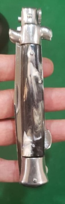 Vintage Italian Stiletto knife lockback, Made in Italy, Early 80's