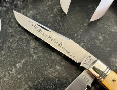 Great Eastern Cutlery AAPK 2010 Forum Knife, Trapper, 488210, Ram Horn Handle, (GEC 48), New 