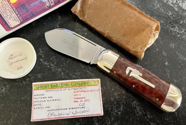 Great Eastern Cutlery Northfield 452112 Roughneck Jack, Snakewood Handle, (GEC 45), Unused Great Eastern Cutlery Northfield 452112 Roughneck Jack, Snakewood Handle, (GEC 45), Unused