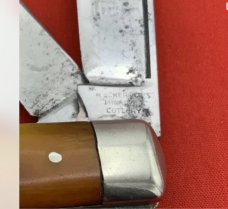 Vintage H BOKER & CO Premium Stockman Folding Pocket Knife c.1899-1920’s Synthetic Horn