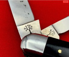 Vintage H BOKER & CO Salesman’s Sample Dogleg Jack Pocket Knife c.1869-1910 Slick Black