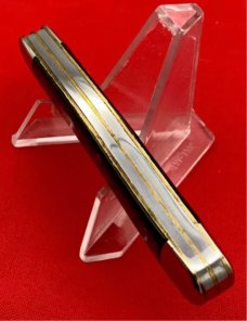 Vintage H BOKER & CO Salesman’s Sample Dogleg Jack Pocket Knife c.1869-1910 Slick Black