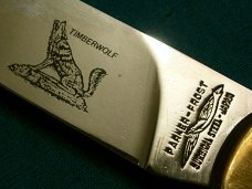 MIB PARKER FROST TIMBERWOLF JAPAN LOCKBACK BAREHEAD FOLDING HUNTER POCKET KNIFE KNIVES