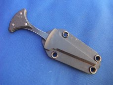 Discontinued Blackhawk! XSF Punch Dagger Fixed Blade Tactical Knife Neck Knife (3.85" Black)