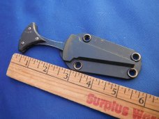 Discontinued Blackhawk! XSF Punch Dagger Fixed Blade Tactical Knife Neck Knife (3.85" Black)