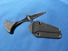 Discontinued Blackhawk! XSF Punch Dagger Fixed Blade Tactical Knife Neck Knife (3.85" Black)