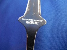 Discontinued Blackhawk! XSF Punch Dagger Fixed Blade Tactical Knife Neck Knife (3.85" Black)