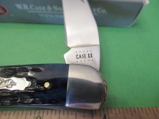 Case XX 2020 Blue Denim Bone Peach Seed Jig Seahorse Whittler Pattern # 6355 WH SS