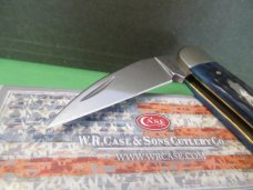 Case XX 2020 Blue Denim Bone Peach Seed Jig Seahorse Whittler Pattern # 6355 WH SS