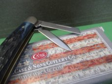 Case XX 2020 Blue Denim Bone Peach Seed Jig Seahorse Whittler Pattern # 6355 WH SS