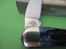 Case XX 2020 Blue Denim Bone Peach Seed Jig Seahorse Whittler Pattern # 6355 WH SS