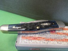 Case XX 2020 Blue Denim Bone Peach Seed Jig Seahorse Whittler Pattern # 6355 WH SS