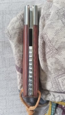 Vincenzo Balistreri Custom Swayback Front Flipper,4"  micarta scales..Linerlock ..lanyard..titanium 