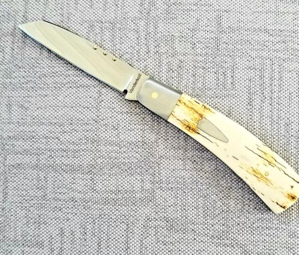 Steve Vanderkolff Mammoth Native, 4" dot system pulls.Smooth White Crackle. CPM-154 , SALE