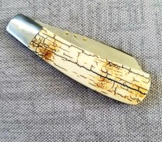 Steve Vanderkolff Mammoth Native, 4" dot system pulls.Smooth White Crackle. CPM-154 , SALE