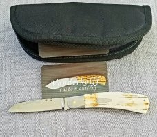 Steve Vanderkolff Mammoth Native, 4" dot system pulls.Smooth White Crackle. CPM-154 , SALE