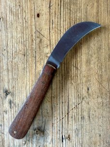 A Wright & Son Hawksbill Pruning Knife with Rosewood Scales and Hawksbill Blade