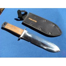 Fiskars Hori Hori 12" Garden Knife Planting Tool Stainless Steel w/ Sheath